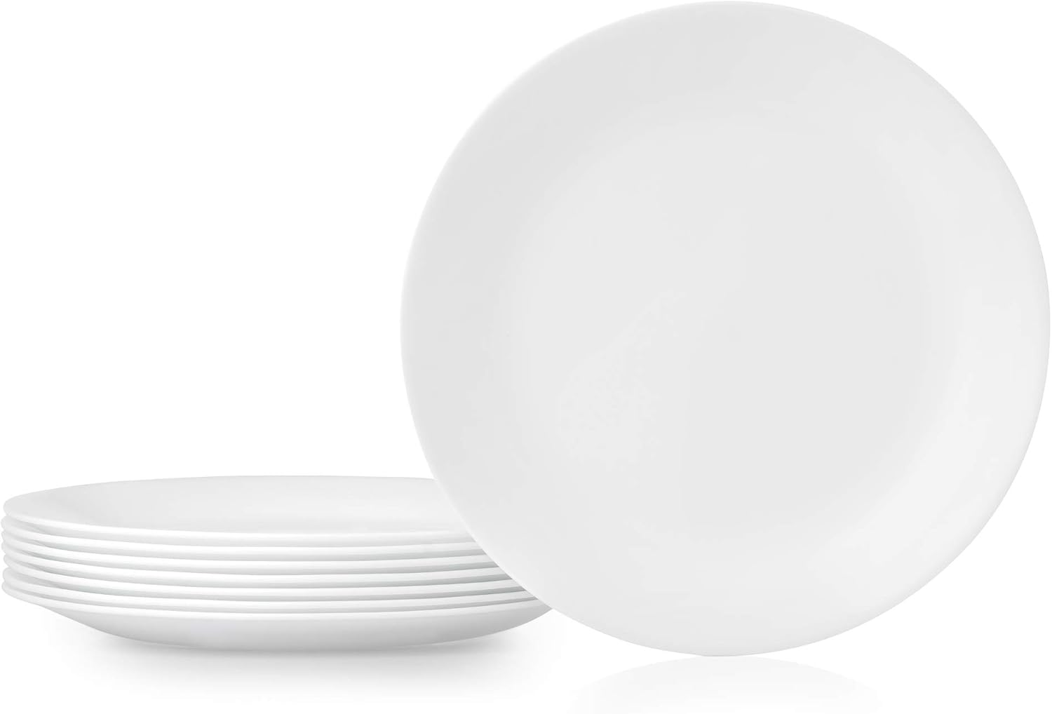 white plates