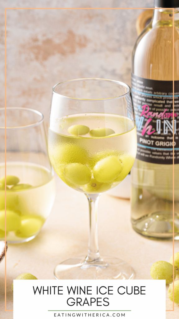 White Wine Iced Cube Grapes