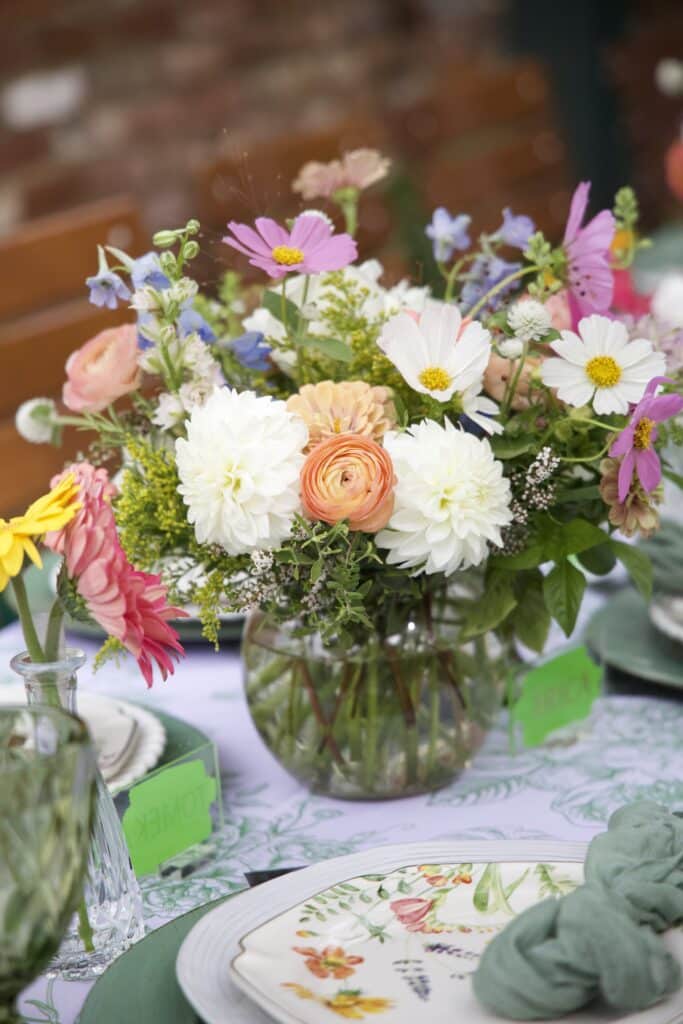 flower with beautiful tablescape