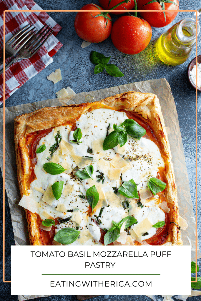 Tomato Basil Mozzarella Puff Pastry