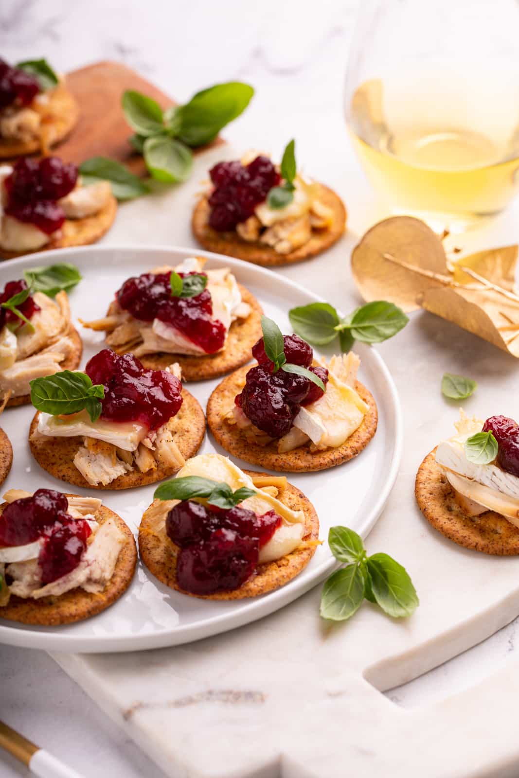 Cranberry Brie Turkey Crackers