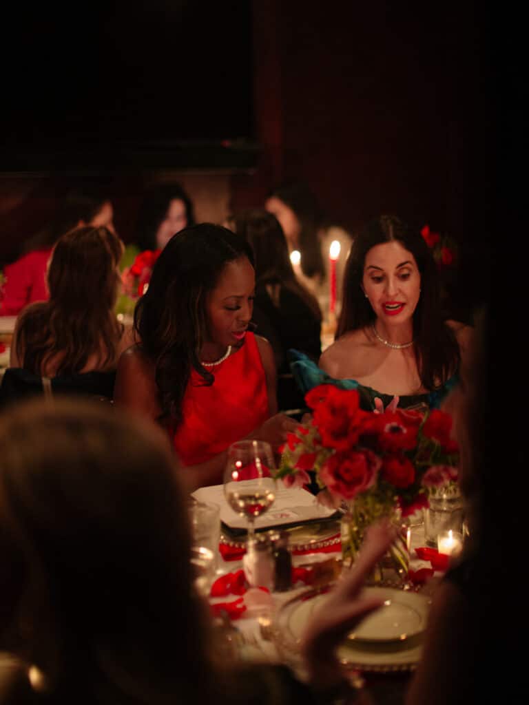 Eating-with-erica-talking-with-friend-about-something