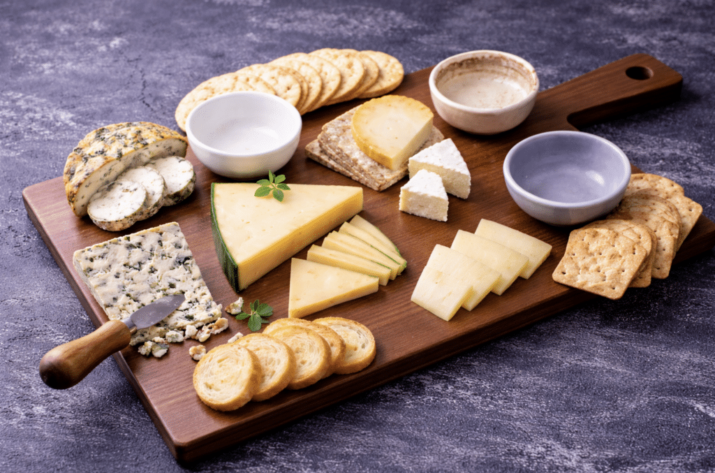cheese and crackers