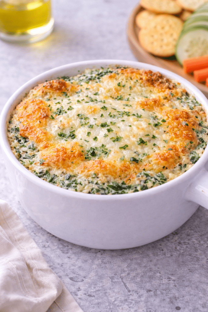 creamy cheesy spinach dip