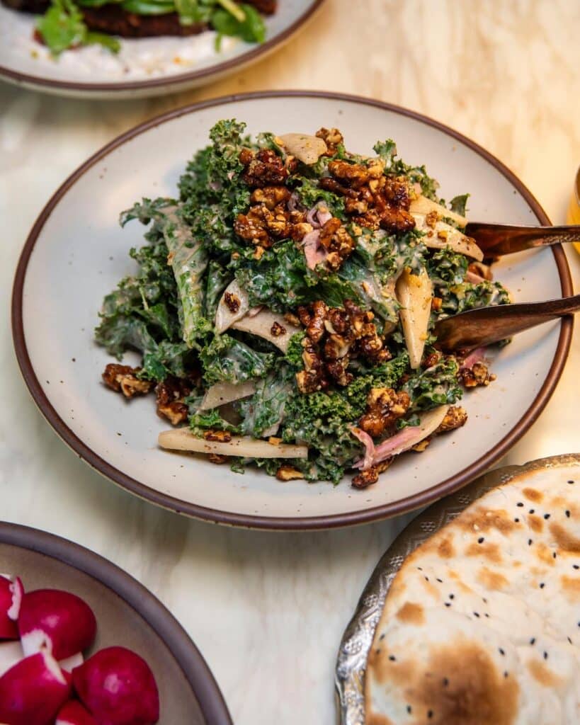 kale & pear salad delbar