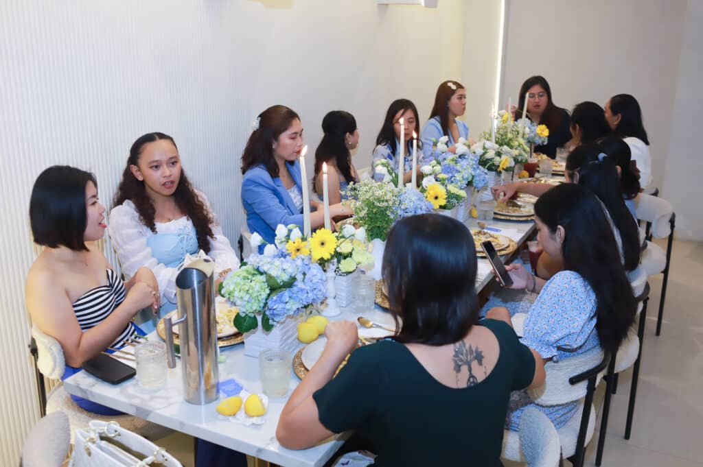 lovely friends talking