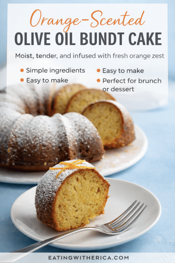orange scented olive oil bundt cake pinterest