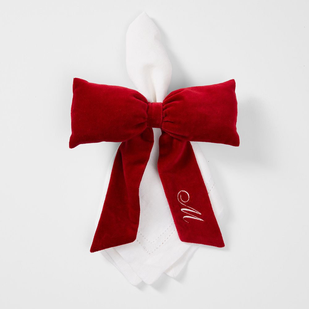 red bow napkin ring