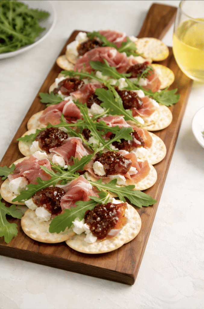 savory and sweet prosciutto and fig cracker