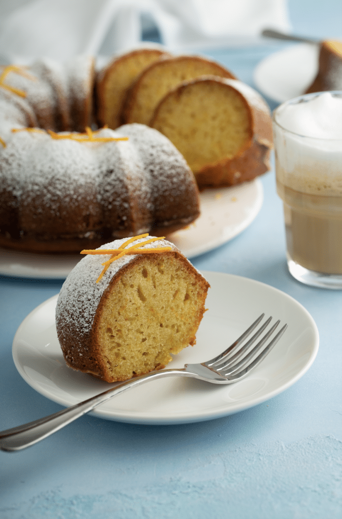 yummy orange scented olive oil bundt cake