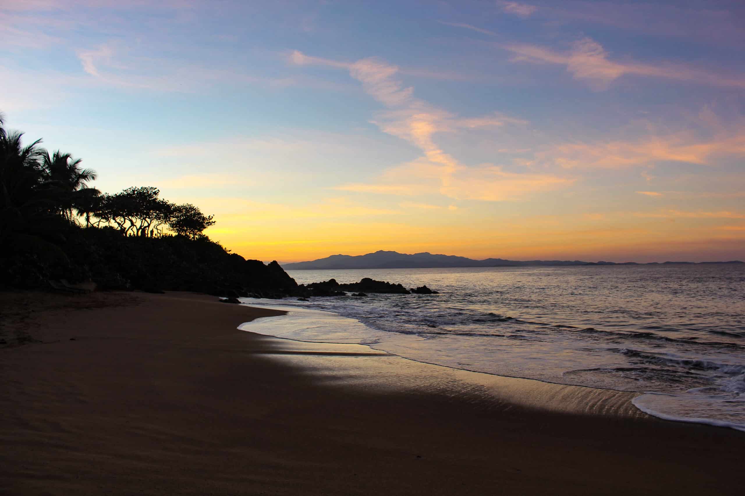 beachfront view in Vieques Puerto Rico with Caribbean water and white sand image