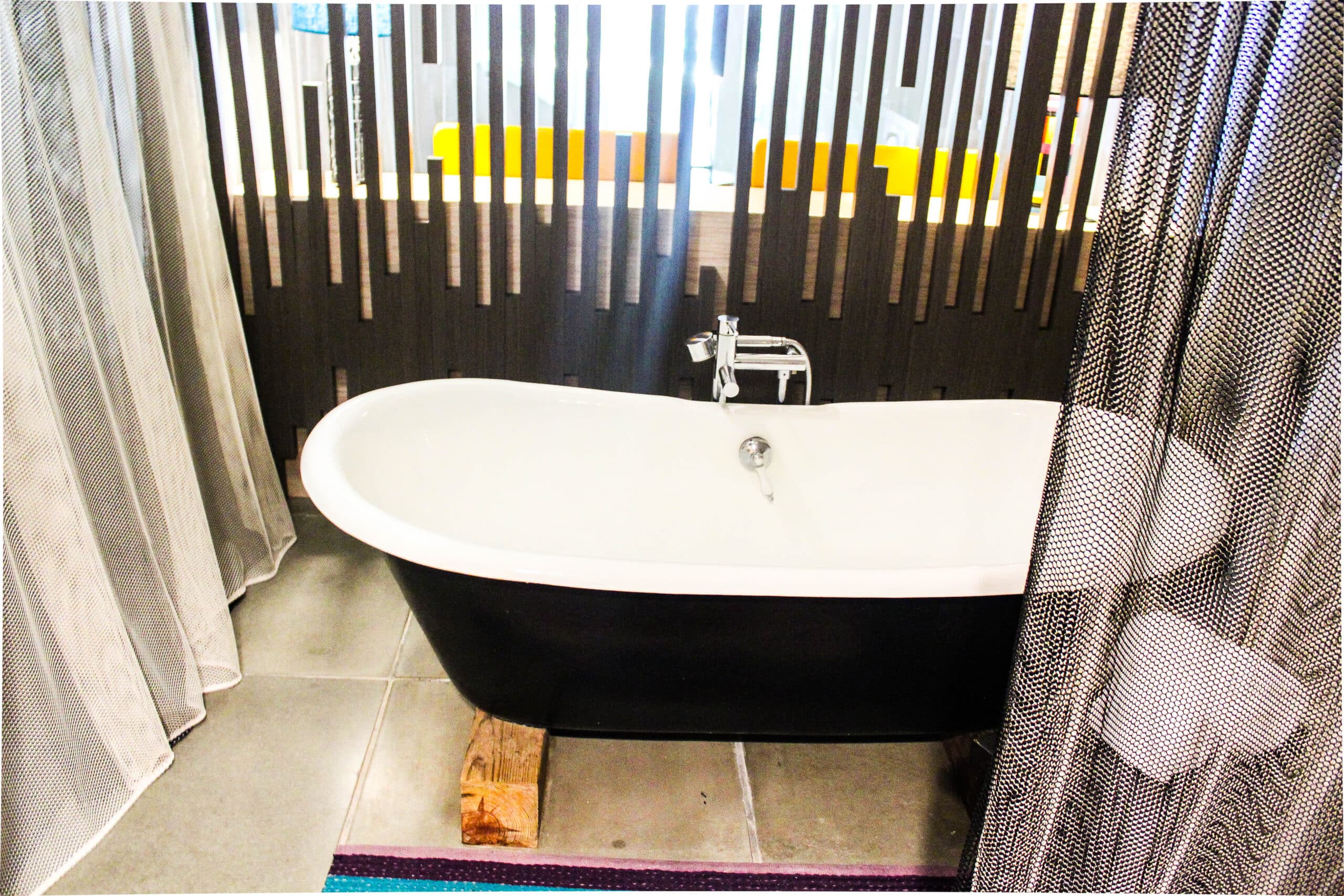 bathtub for beachfront pool view at W Retreat and Spa Vieques Puerto Rico Caribbean resort