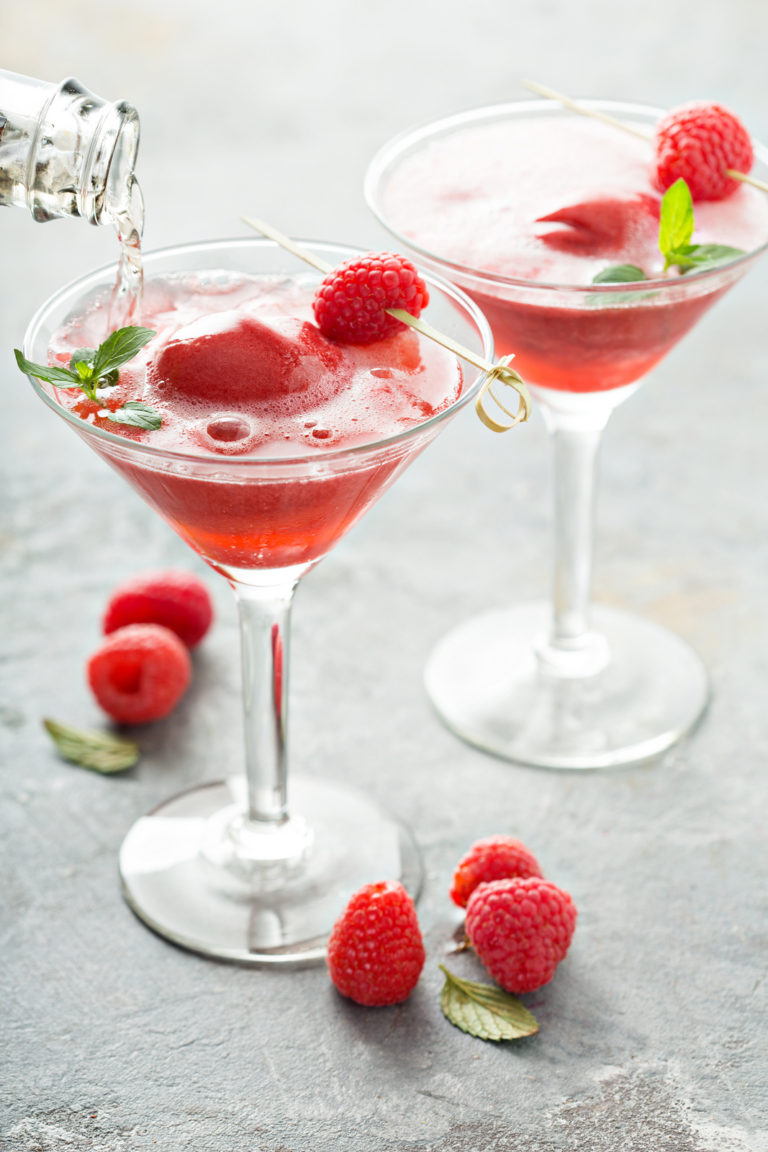 Recipe: Raspberry Rosé Sorbet Floats