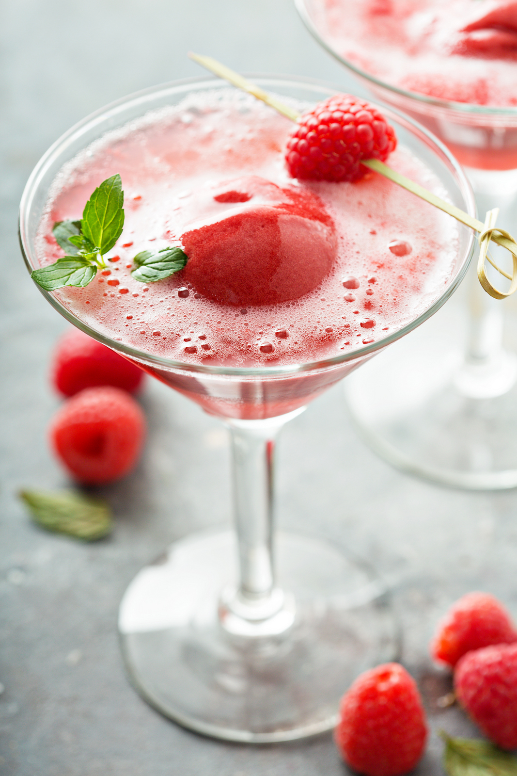 Recipe: Raspberry Rosé Sorbet Floats