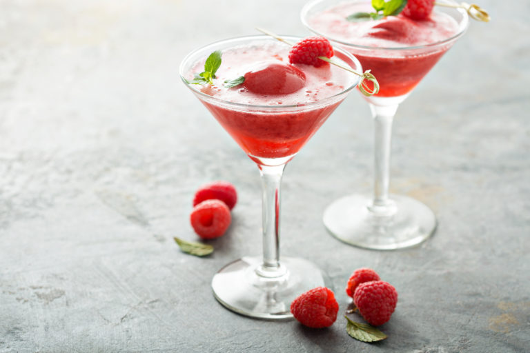 Recipe: Raspberry Rosé Sorbet Floats
