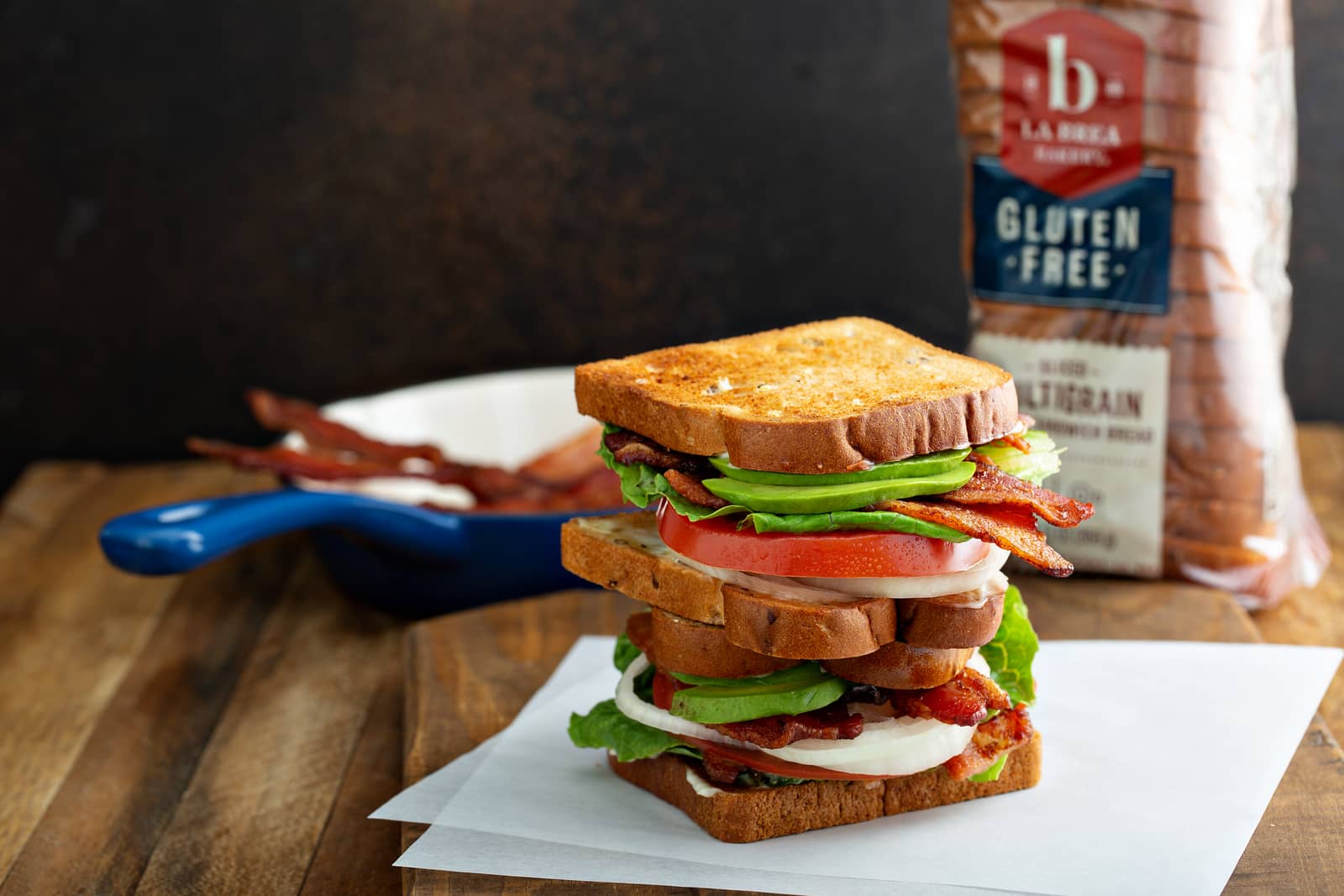 Gluten-free avocado BLT