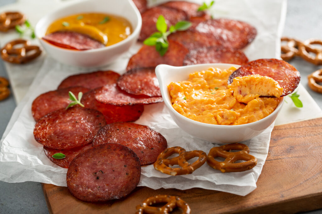 Recipe-Salami-Chips-eating-with-erica-foodie-nom-nom-erica-key-eating-with-erica-atlanta-ga-spicy- mustard-pimento cheese-creamy- horseradish-food-blogger