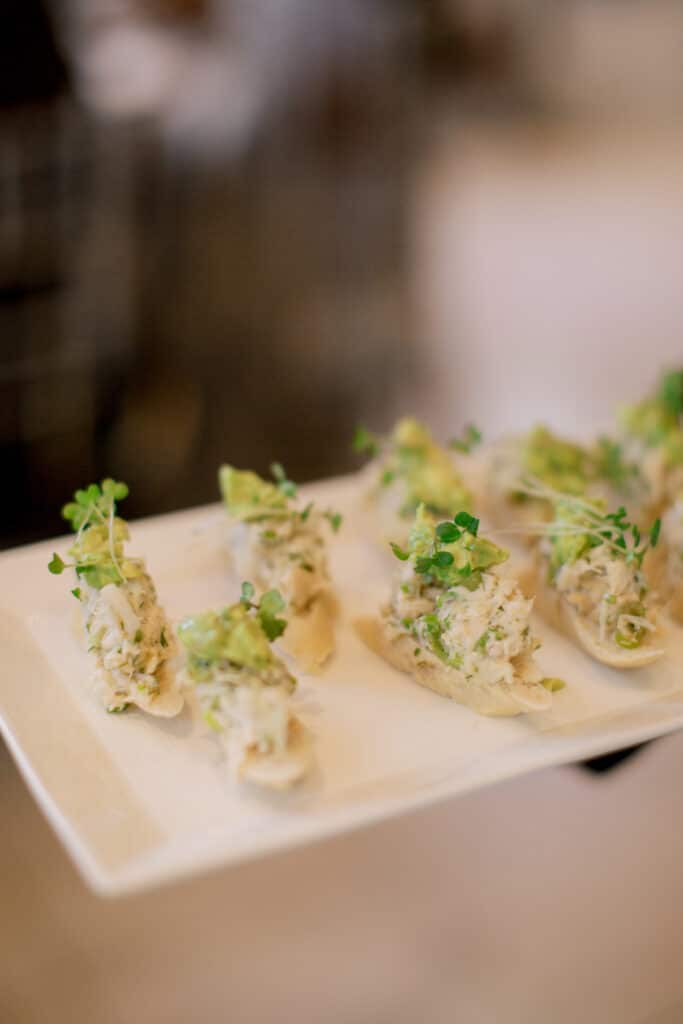 Appetizers at Waldorf Astoria Atlanta