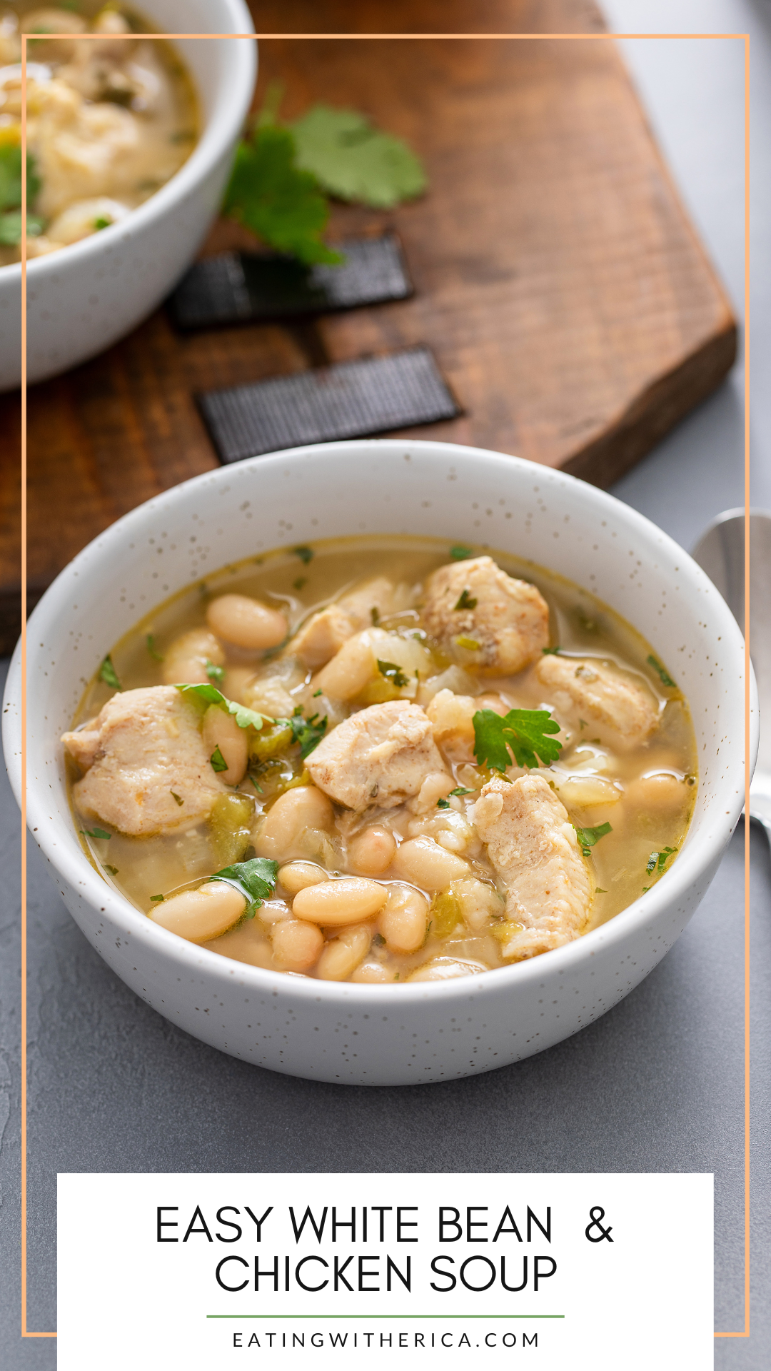 Looking for the perfect cozy weather meal? CLICK HERE to try this hearty and delicious yet easy and quick White Bean & Chicken Soup Recipe! 