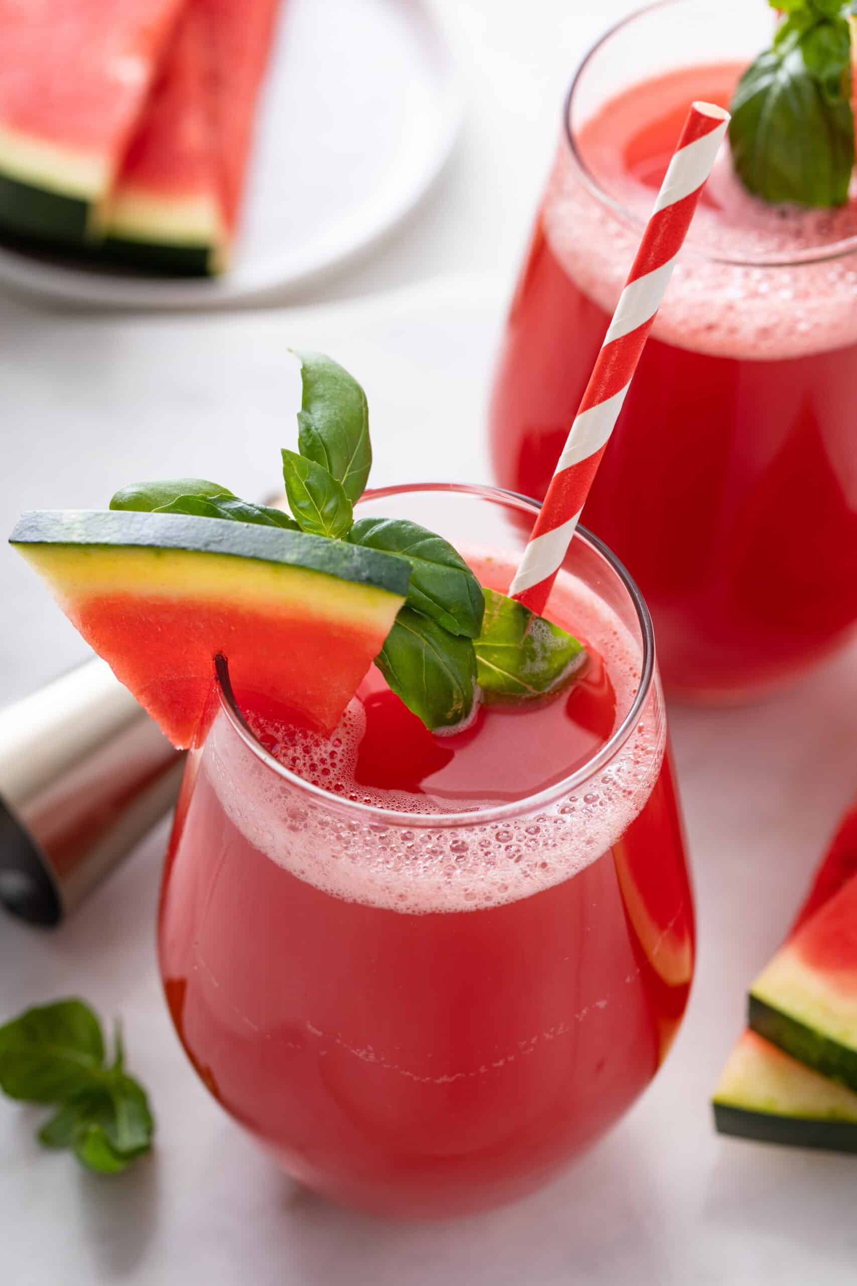 Watermelon basil spritzer