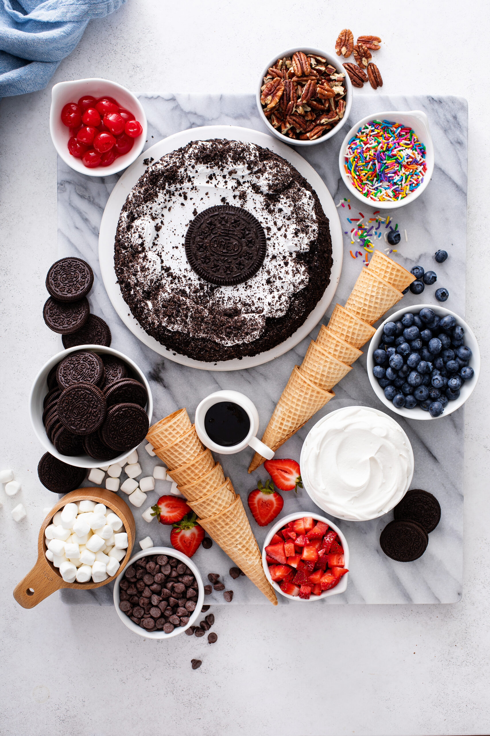 Oreo Ice Cream Cake Board - Eating With Erica