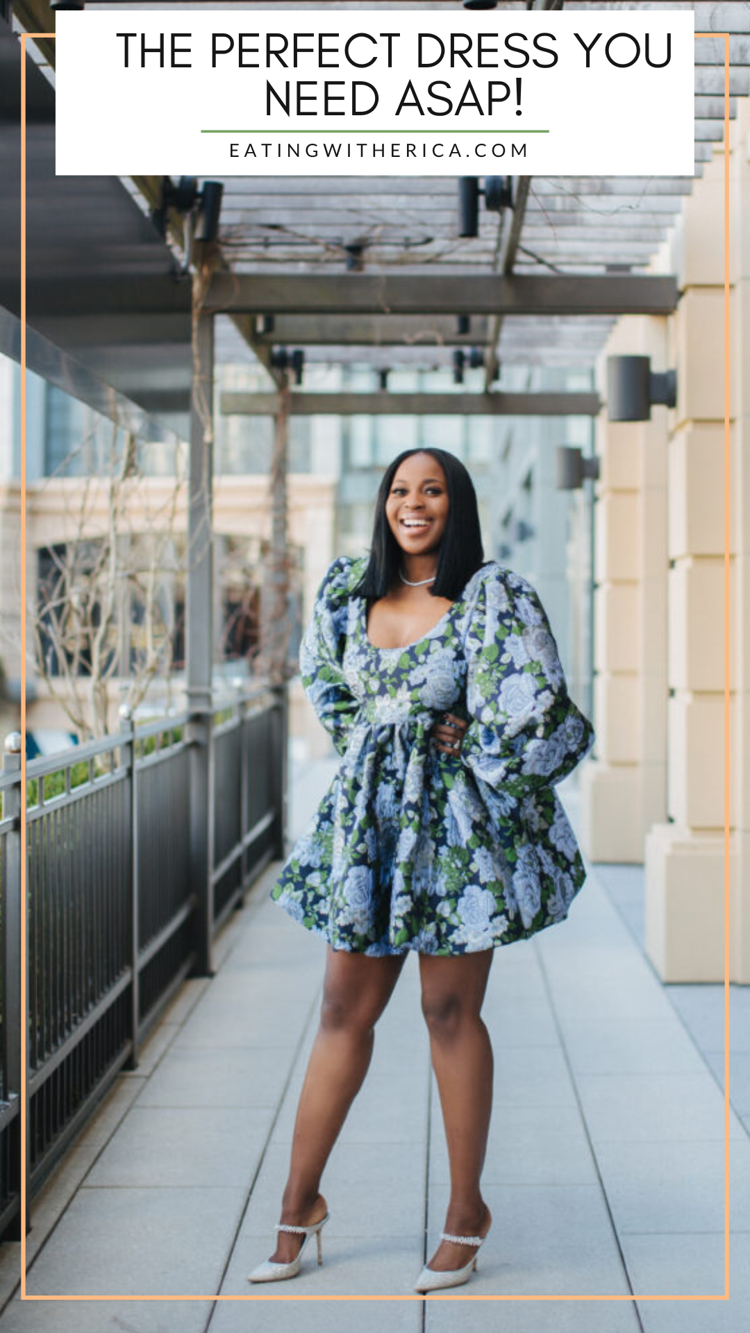 Hands down the perfect dress you need ASAP! Curious why this ASOS Scoop Neck Dress with Ballon Sleeves is Eating with Erica's favorite? CLICK HERE to see why!