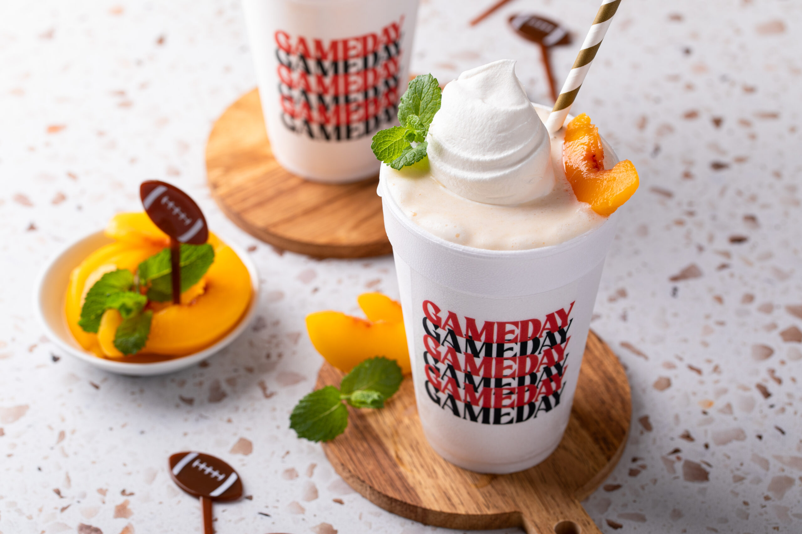Looking for the perfect game day companion? Click here to try the most amazing Spiked Peach Milkshake EVER!