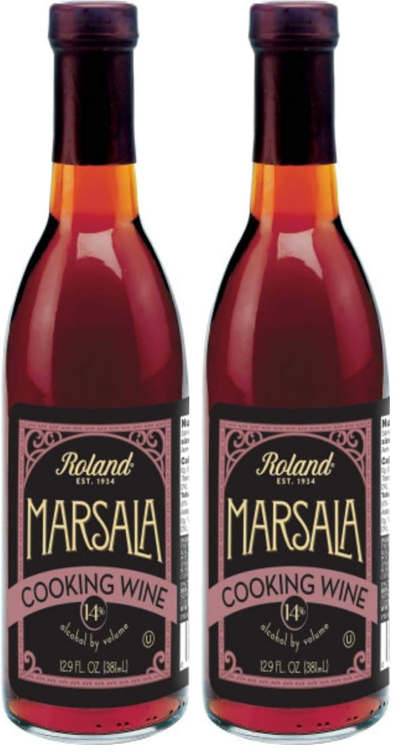 Two bottles of Roland Foods Marsala cooking wine