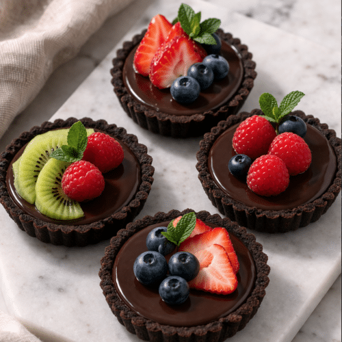 chocolate tart ready