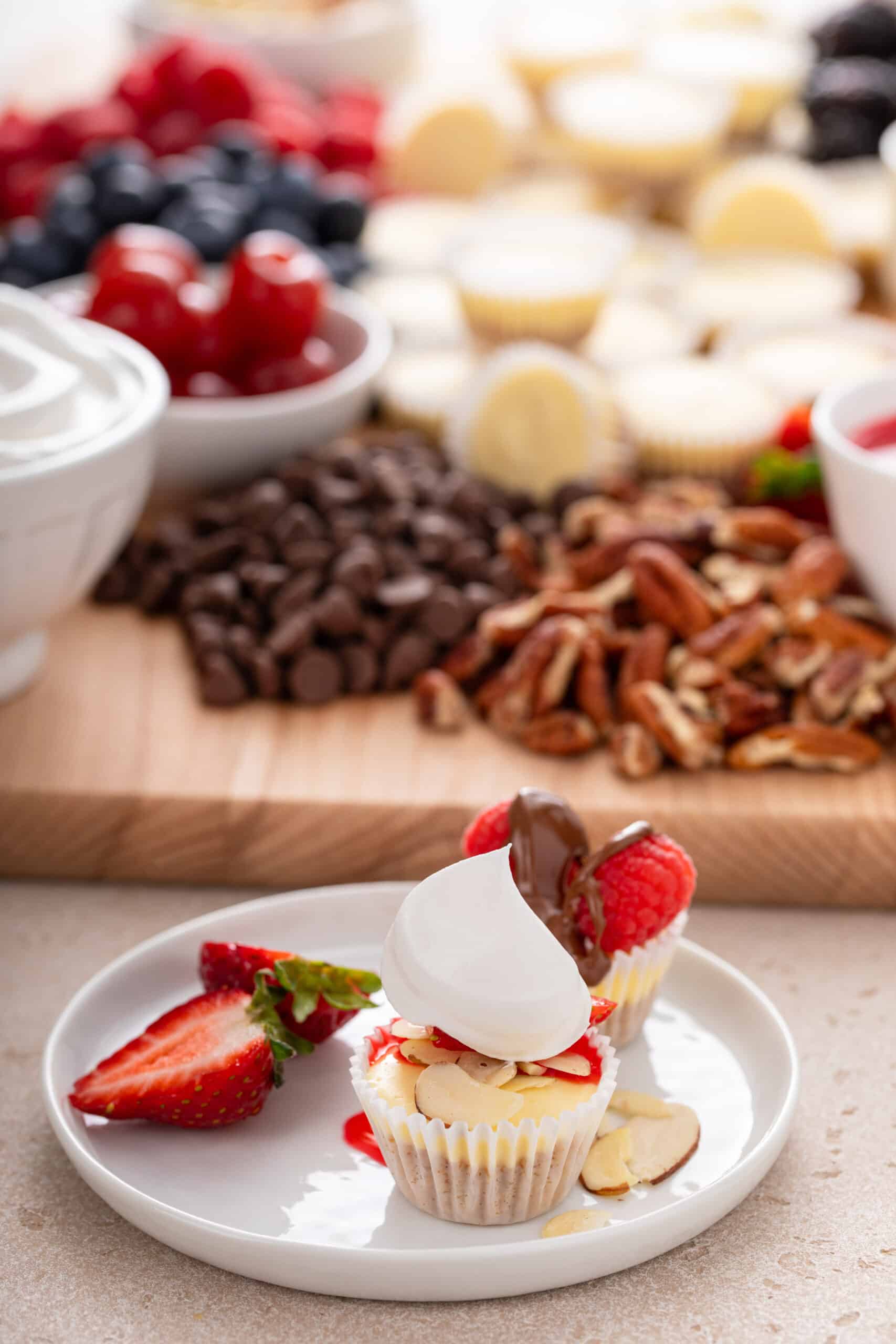 cheesecake with whip cream