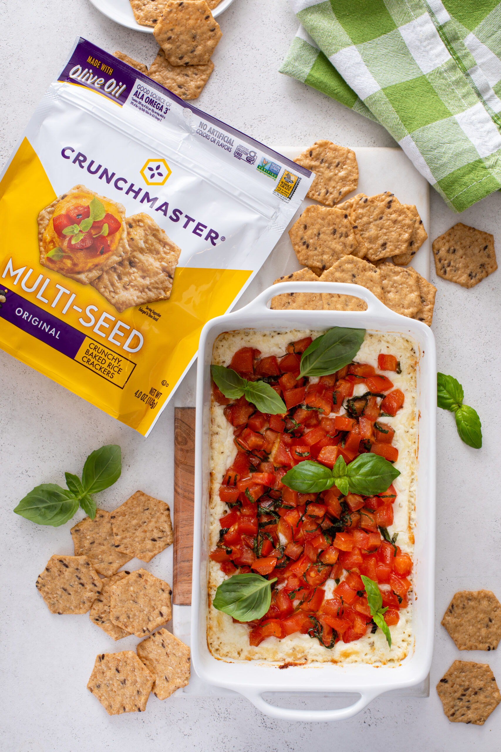 Craving a delicious appetizer? Baked Goat Cheese Bruschetta Dip with Crackers offers a creamy, cheesy bite with tangy tomatoes and crispy crackers—ideal for parties or a savory snack.