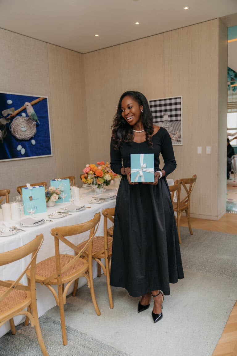 Friendsgiving at The Blue Box Café New York: A Tiffa... signature gathering Eating With Erica Supper Club private dining Atl