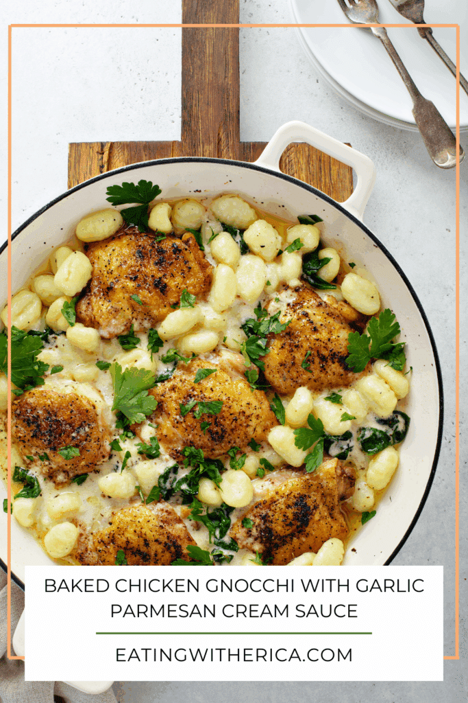 Baked Chicken Gnocchi with Garlic Parmesan Cream Sauce