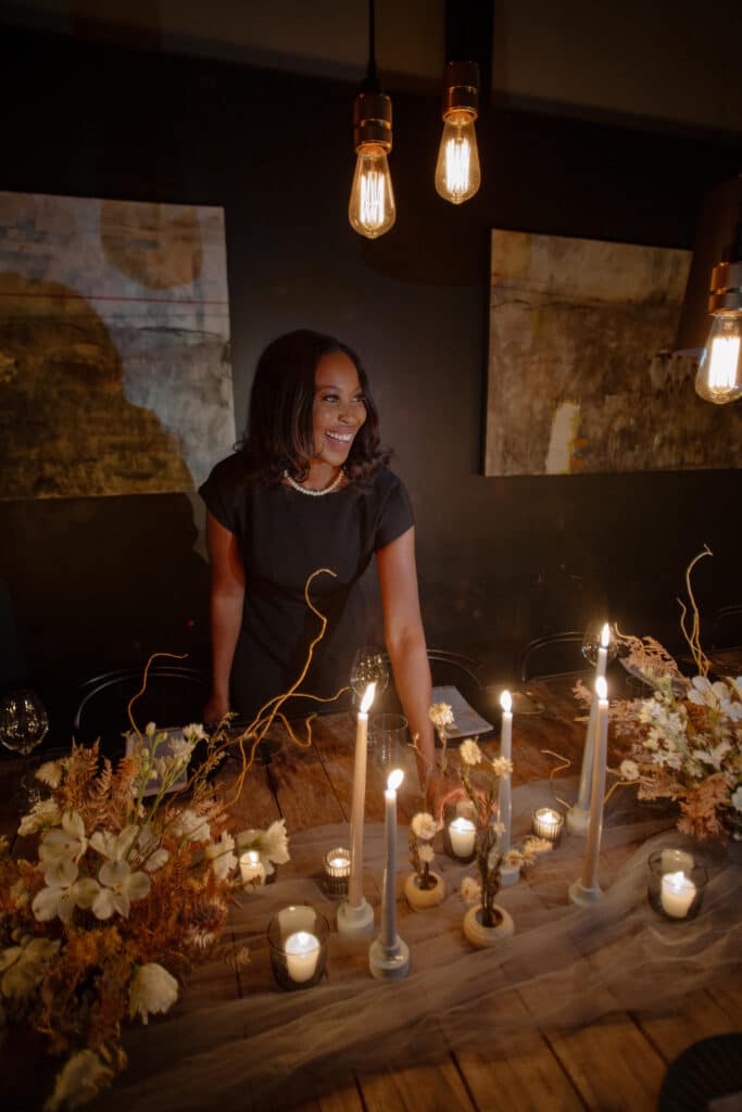 Erica-A.-Thomas-making-the-tablescape