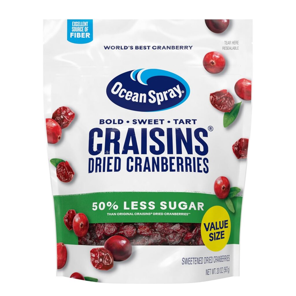 Bag of Ocean Spray Craisins dried cranberries