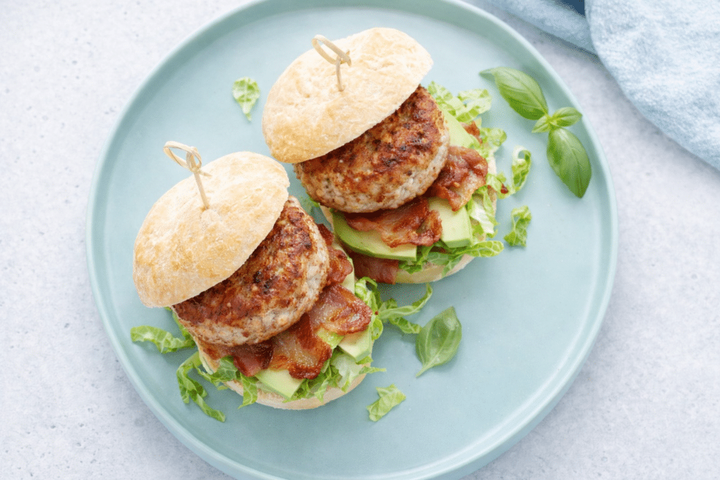 feta basil turkey burger