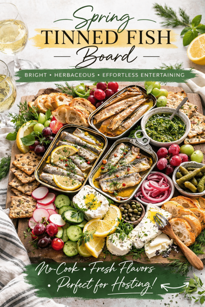 Spring Tinned Fish Board