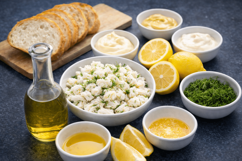 crab toast ingedients