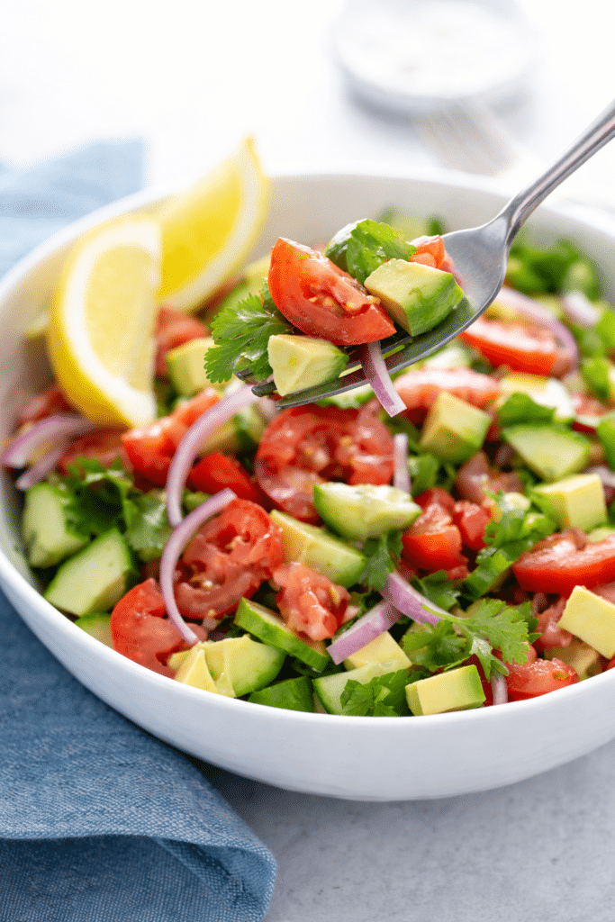 tomato avocado salad