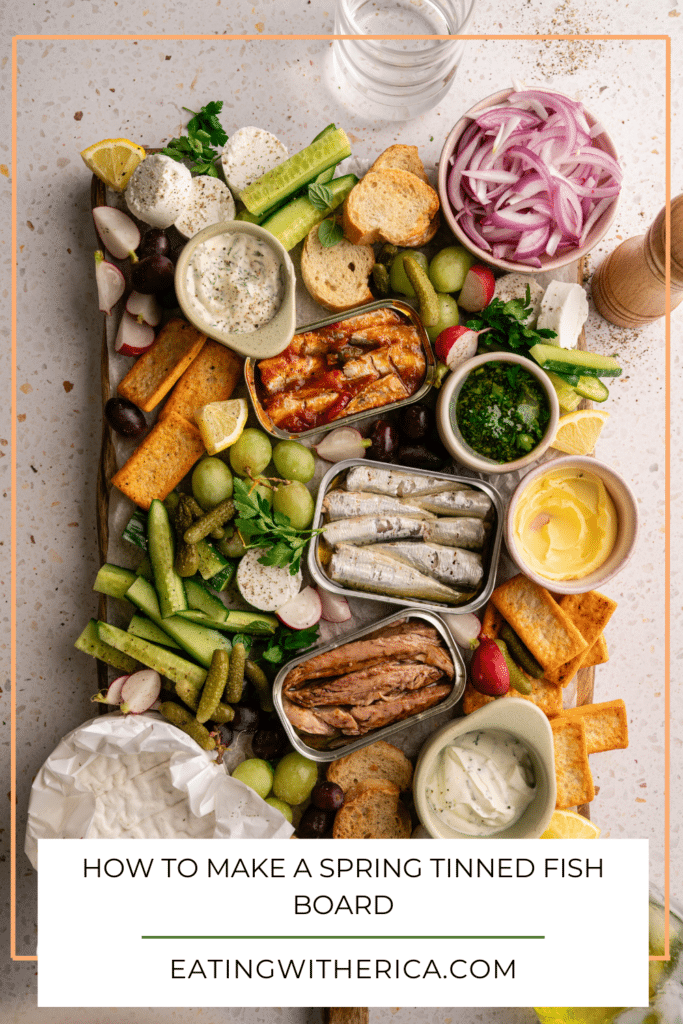 how to make a spring tinned fish board
