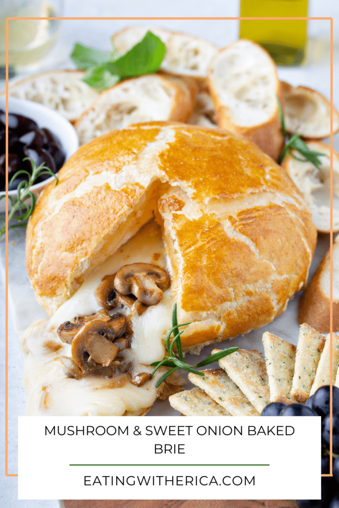 Mushroom & Sweet Onion Baked Brie