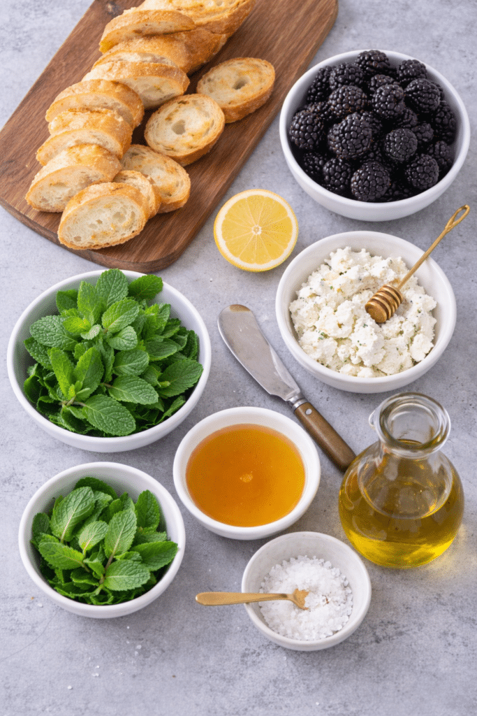 blackberry crostini ingredients