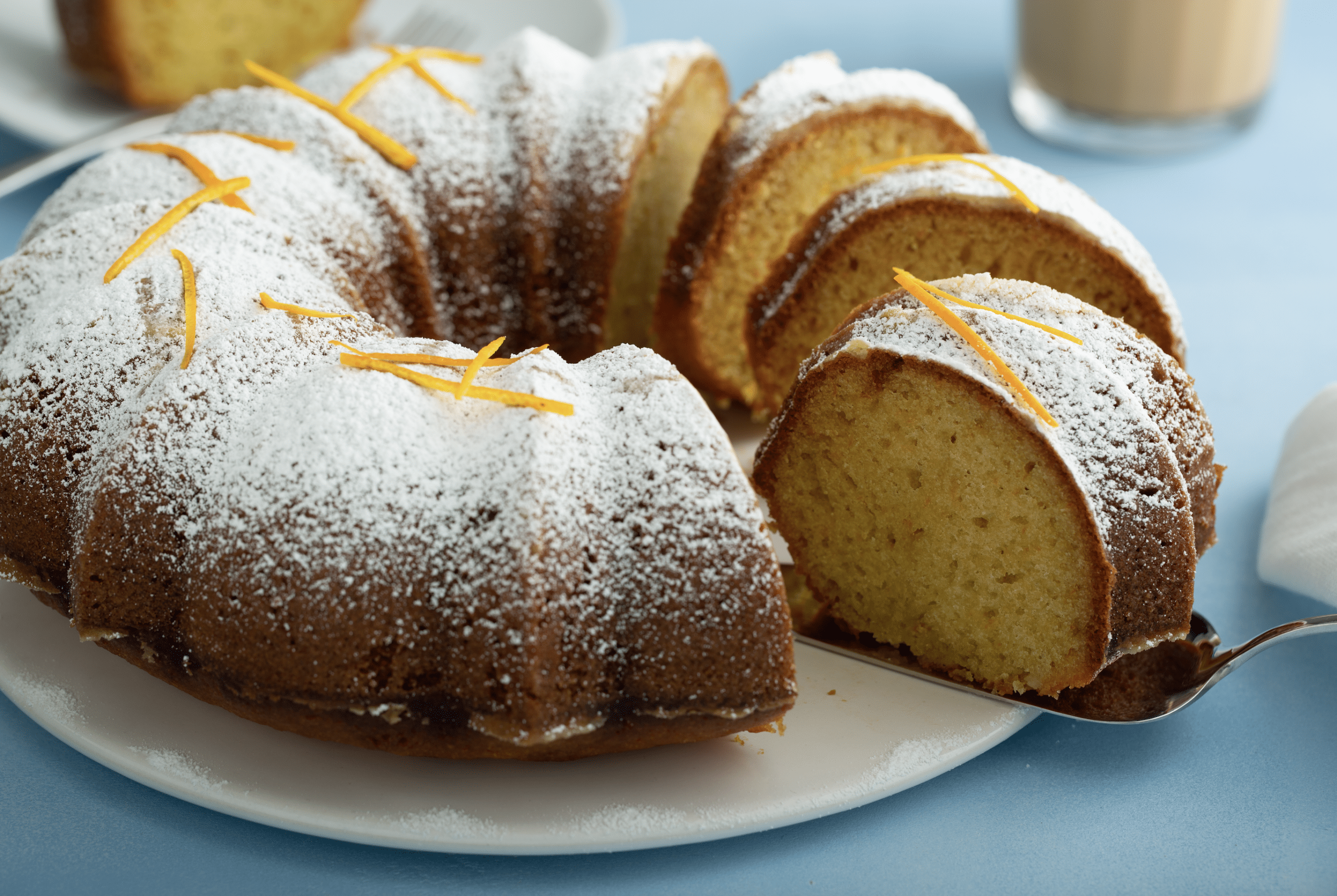lovely orange scented olive oil bundt cake