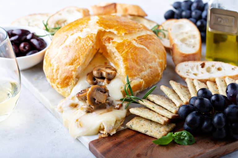 mushroom baked brie