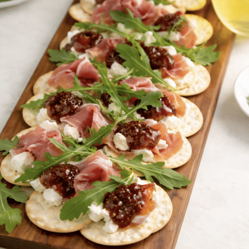 savory and sweet prosciutto and fig cracker
