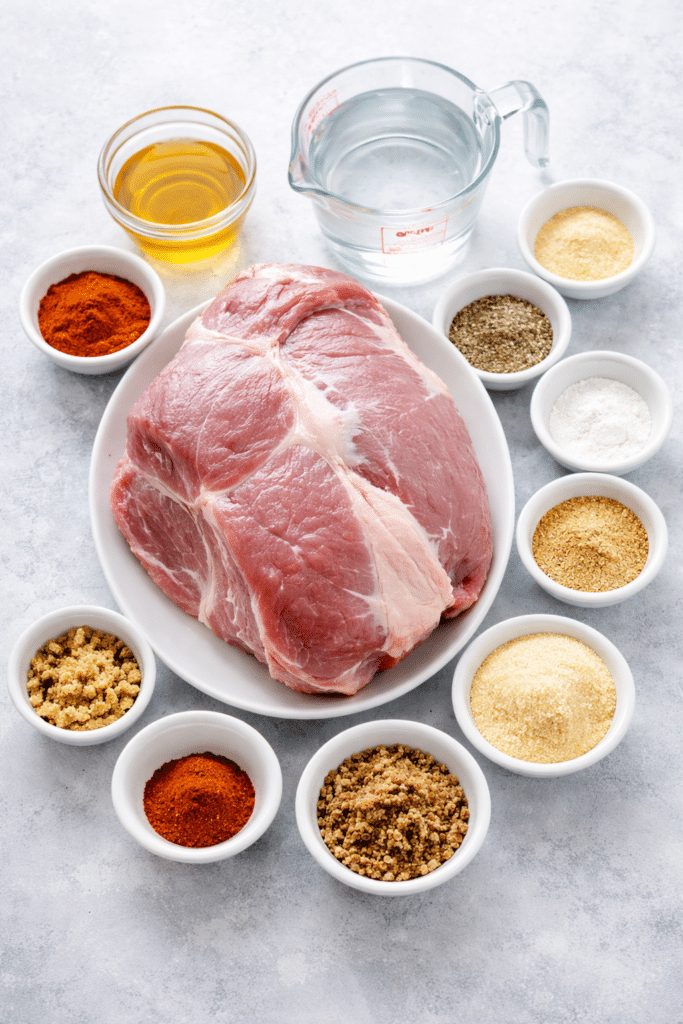 shredded pulled pork ingredients