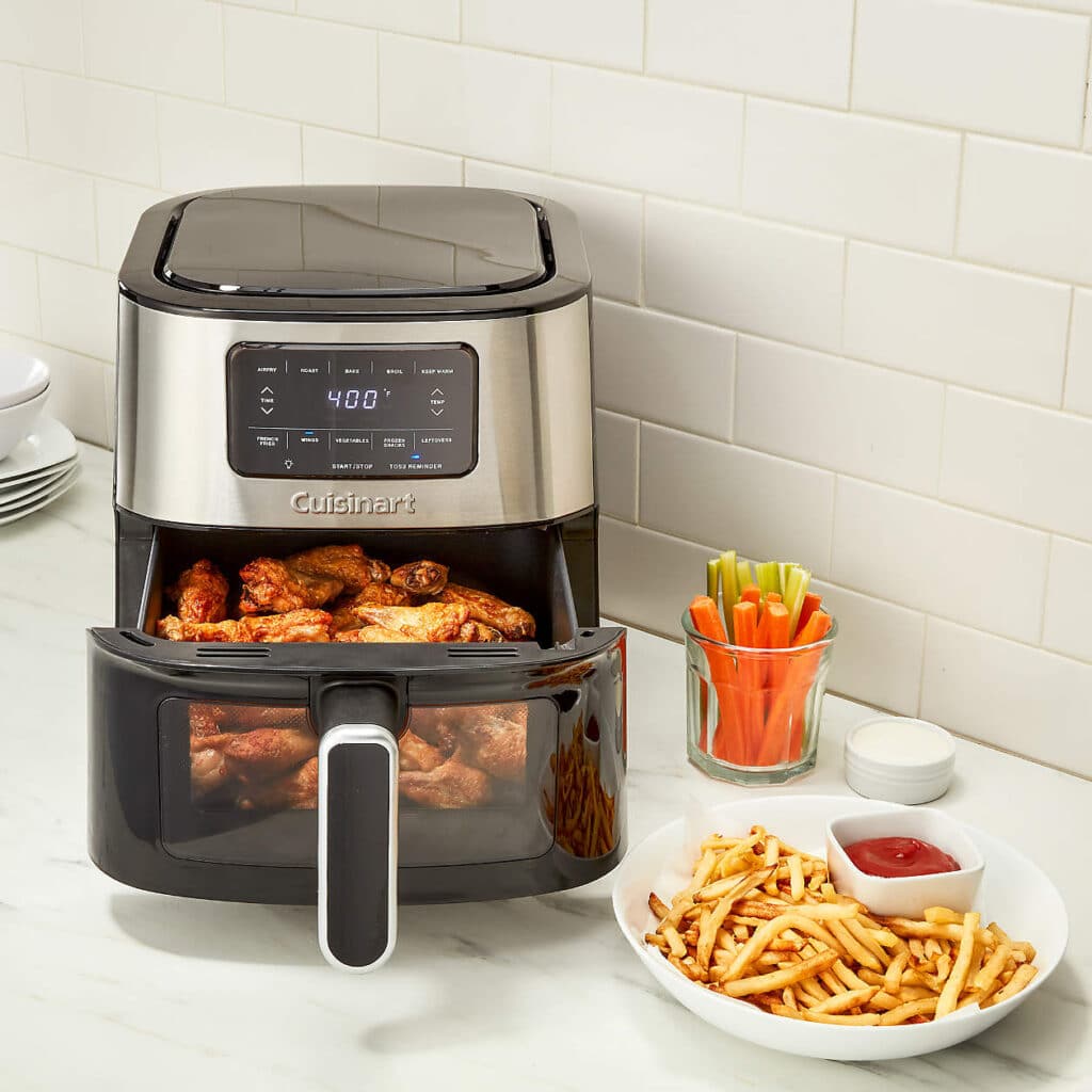 Air fryer used to make Air Fryer Apple Fries with Caramel Cream Dip