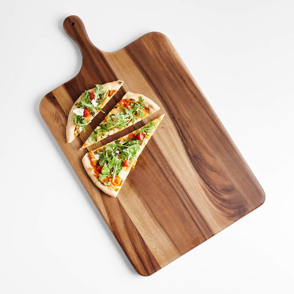 Tondo serving board used for the Greek yogurt bowls