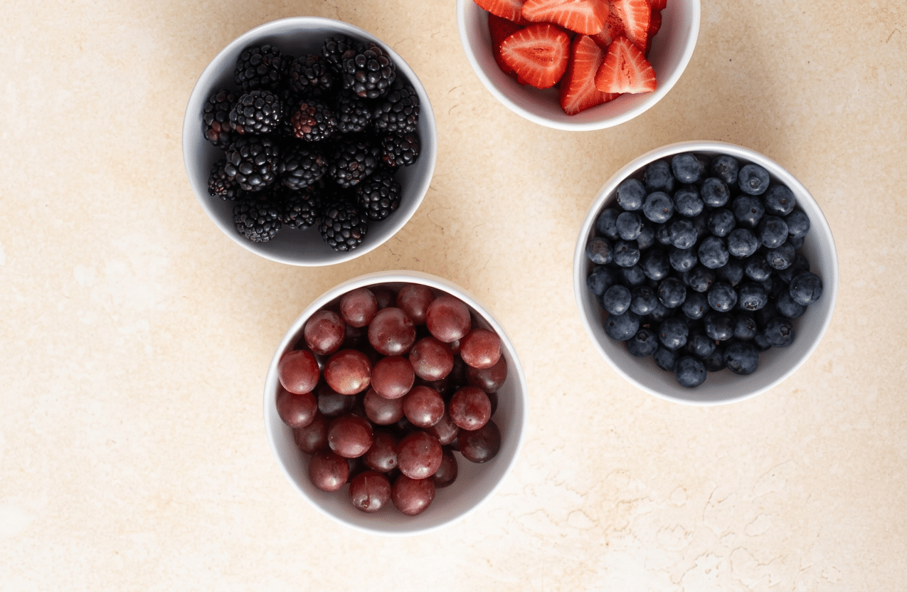 prepare the fruits Sliced Fruits for Honey Basil Peach Fruit Salad