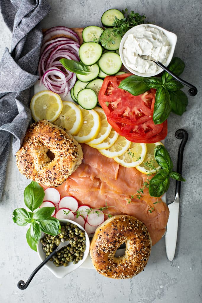 smoked salmon platter